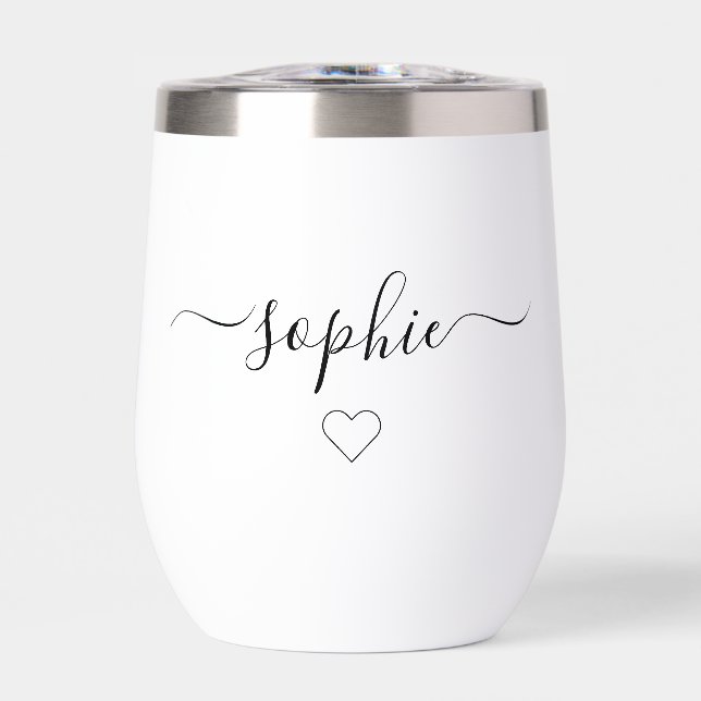 Personalized Engraved Polar Camel Wine Bridesmaid  Thermal Wine Tumbler (Front)