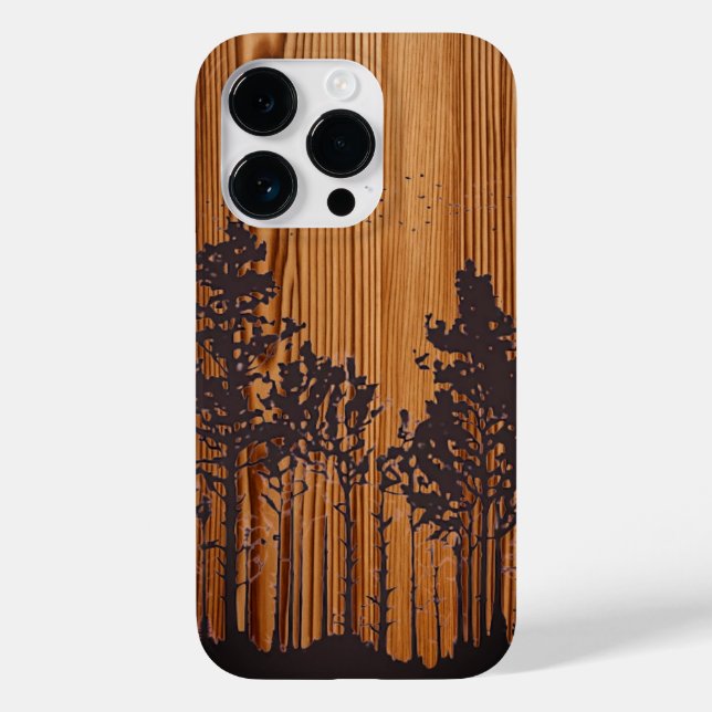 Personalized engraved wood - wooden  Case-Mate iPhone case (Back)
