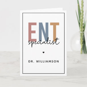 Personalized ENT Doctor ENT Specialist Card