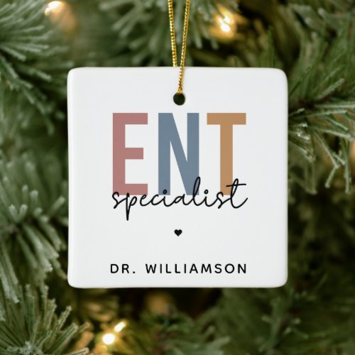 Personalized ENT Doctor ENT Specialist Ceramic Ornament
