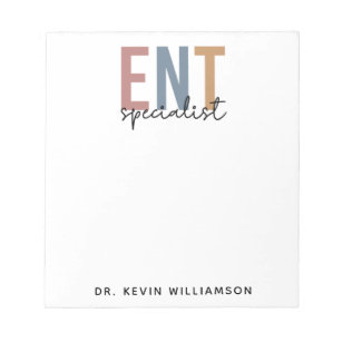 Personalized ENT Doctor ENT Specialist Notepad