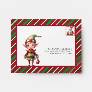 Personalized envelope from Elf Christmas