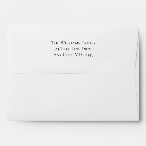 Personalized Envelope with Return Address on Back