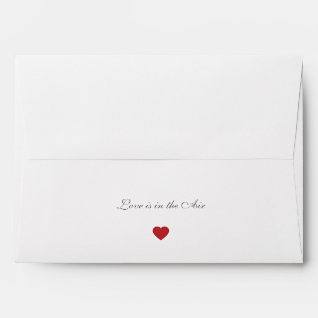 Personalized Envelopes Love is in the Air | 5x7 (Back (Top Flap))