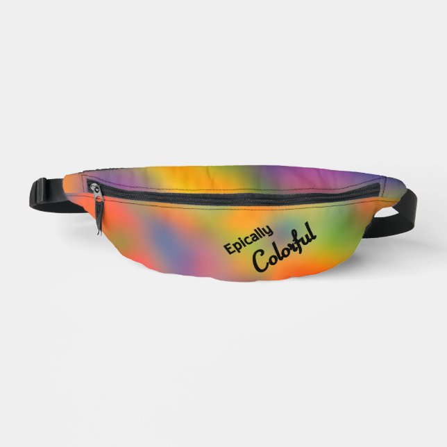 Personalized Epically Colorful Fanny Pack (Front)