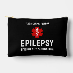 Personalized Epilepsy Emergency Essentials Accessory Pouch