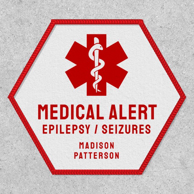 Personalized Epilepsy Emergency Essentials Patch (Front)