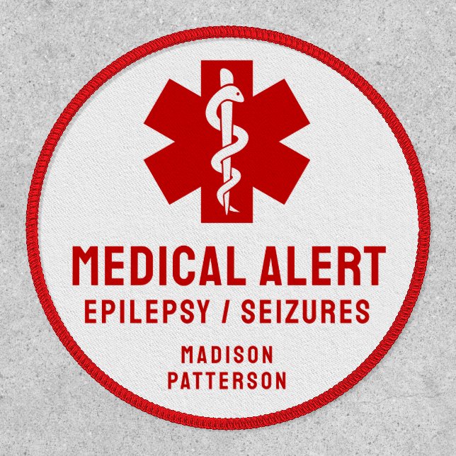 Personalized Epilepsy Emergency Essentials Patch (Front)
