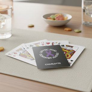 Personalized Epilepsy Support Squad Gift Poker Cards