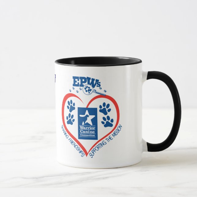 Personalized EPW Heart Mug (Right)