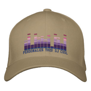 Personalized Equalizer Embroidery 4 the DJ in You! Embroidered Baseball Hat