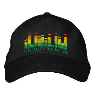 Personalized Equalizer Embroidery 4 the DJ in You! Embroidered Baseball Hat