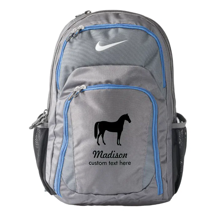 Personalised Pony Horse And Rider Backpack Add 2 Names for Kids Birthday