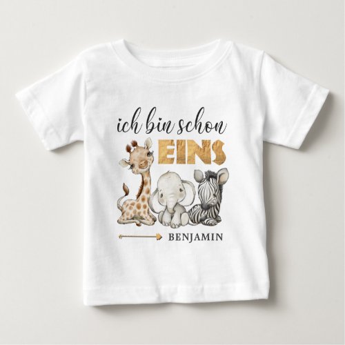 Personalized Erstes Geburtstagsshirt Baby T_Shirt