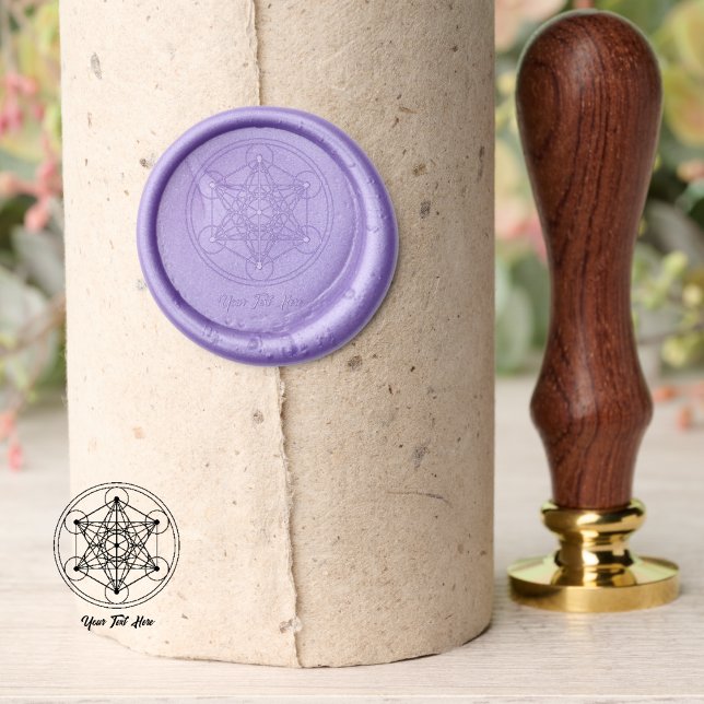 Personalized Esoteric Occult Metatrons Cube Wax Seal Stamp (Personalized Esoteric Occult Metatrons Cube Wax Seal Stamp)