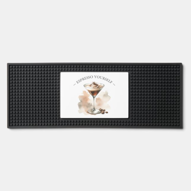 Personalized Espresso Martini Coffee Bar Mats (Front)