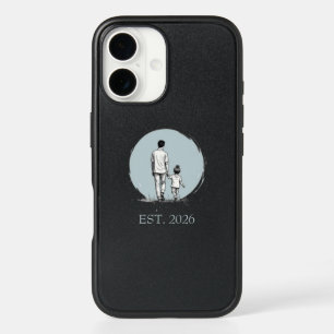 Personalized EST Year Father & Daughter Minimalist iPhone 16 Case