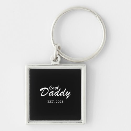 Personalized established Daddy Keychain