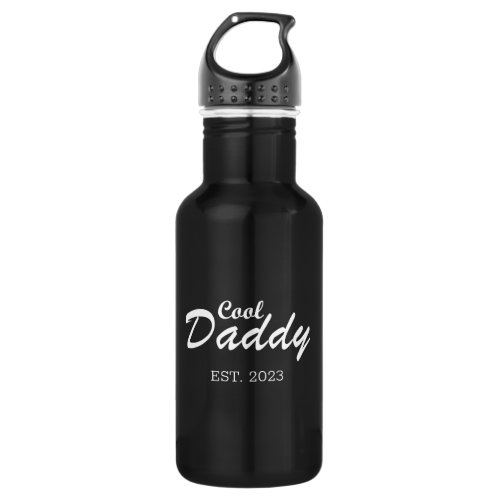 Personalized established Daddy Stainless Steel Water Bottle