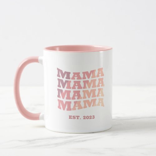 Personalized established Mama Mug