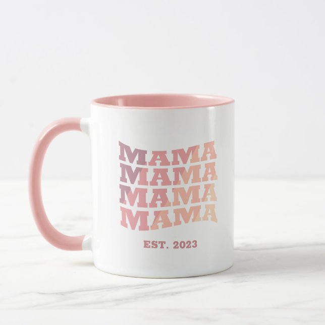 Personalized established Mama Mug (Left)