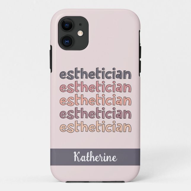 Personalized Esthetician Cosmetologist Beautician Case-Mate iPhone Case (Back)