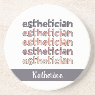 Personalized Esthetician Cosmetologist Beautician Coaster