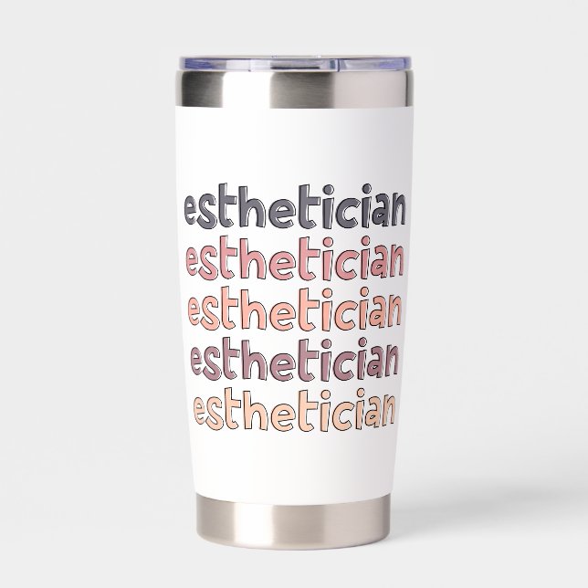Personalized Esthetician Cosmetologist Beautician Insulated Tumbler (Front)
