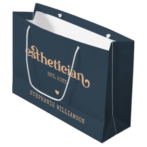 Personalized Esthetician Cosmetologist Beautician Large Gift Bag