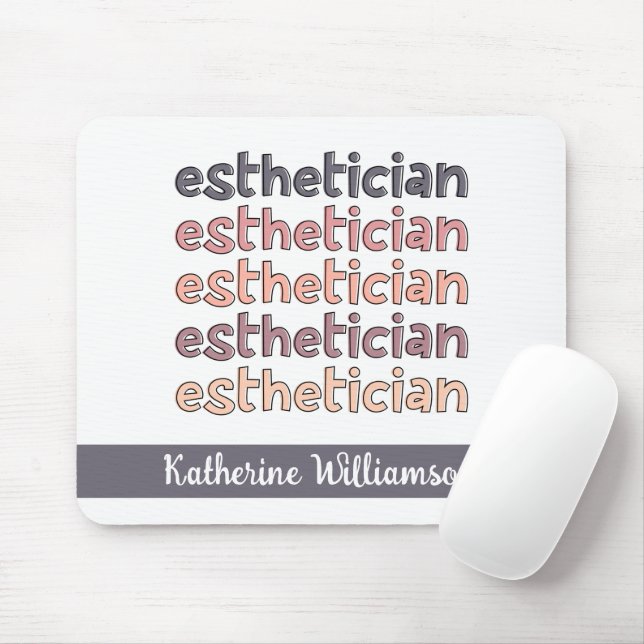 Personalized Esthetician Cosmetologist Beautician Mouse Pad (With Mouse)