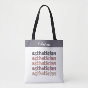 Personalized Esthetician Cosmetologist Beautician Tote Bag