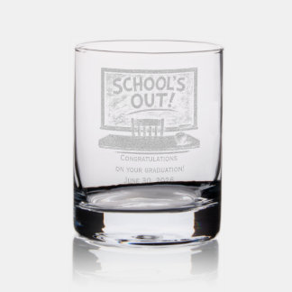 Personalized Etched Glassware for Graduates