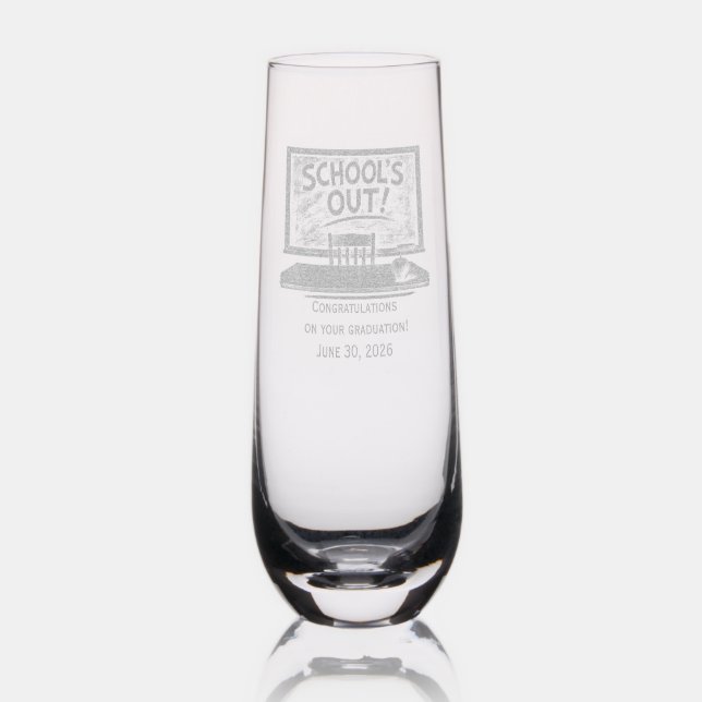 Personalized Etched Glassware for Graduates (Glassware)