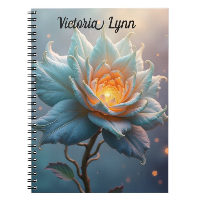 Personalized Ethereal Flower Note Book (Front)