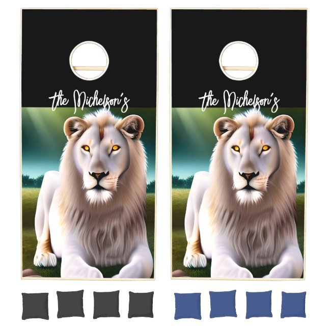 Personalized Ethereal Lions Art Cornhole Set (Set)