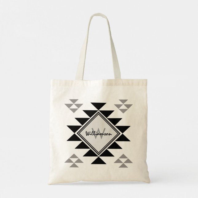 Personalized ethnic tote bag (Back)