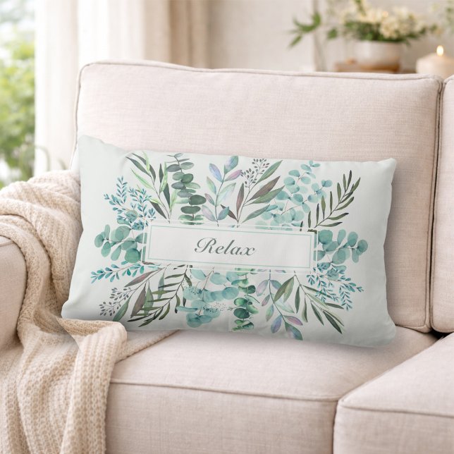 Personalized Eucalyptus Relax Lumbar Pillow (Creator Uploaded)