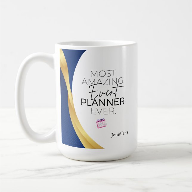 Personalized Event Planner Appreciation Coffee Mug (Left)