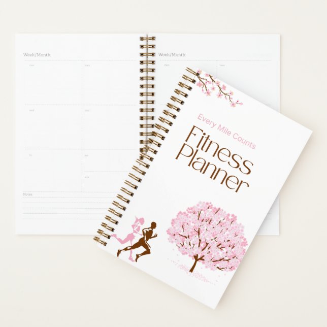 Personalized 'Every Mile Counts' Runner Gifts Planner (Display)