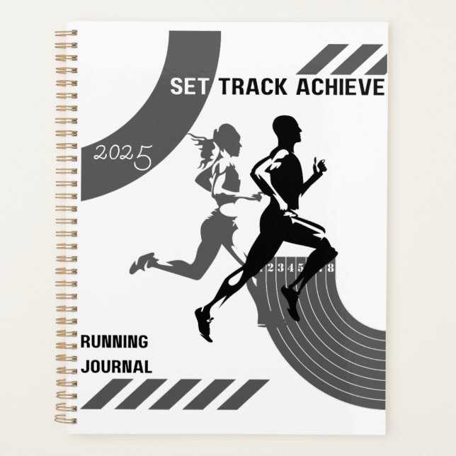 Personalized 'Every Mile Counts' runner gifts      Planner (Front)
