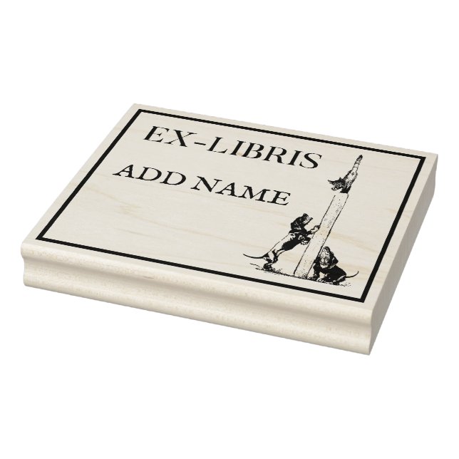 Personalized Ex-Libris Maple Wood Stamp (Stamp)