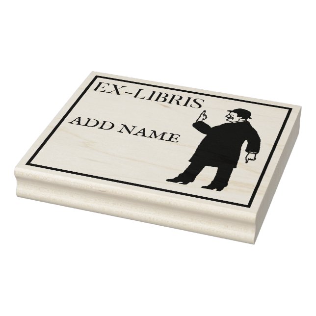 Personalized Ex-Libris Maple Wood Stamp (Stamp)