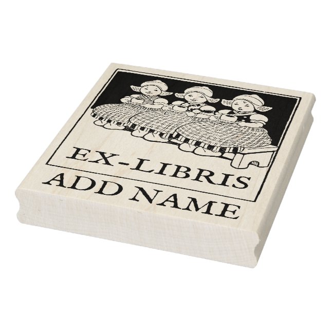 Personalized Ex-Libris Maple Wood Stamp (Stamp)