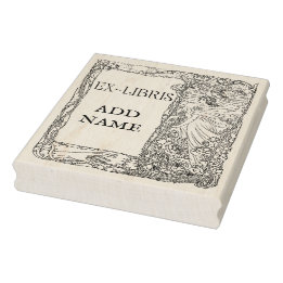 Personalized Ex-Libris Maple Wood Stamp
