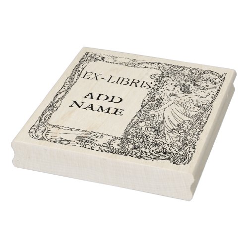 Personalized Ex_Libris Maple Wood Stamp