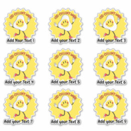 Personalized Excellent Food Teacher Reward Sticker