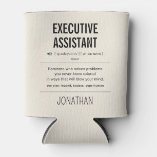 Personalized Executive Assistant Funny Can Cooler
