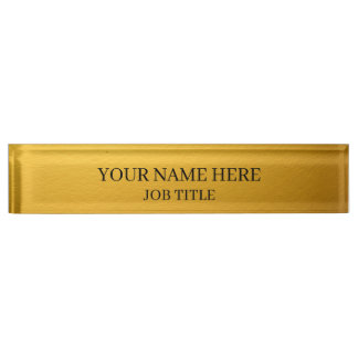 Personalized Executive Desk Name Plate