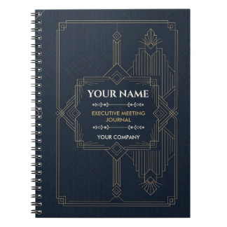 Personalized Executive Meeting Notebook