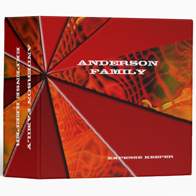 Personalized Expense Keeper Binder (Front/Spine)